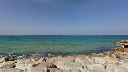 חוף התופים. מתוך Google Street View