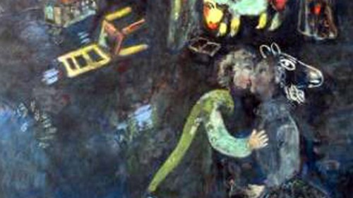 היצירה "Allegorical Scene" של הצייר מארק שגל  צילום: אימגבנק