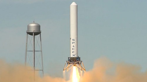 ניסוי טיסה של מדגים טכנולוגיה לקונספט המשגר לשימוש  צילום מתוך SpaceX
