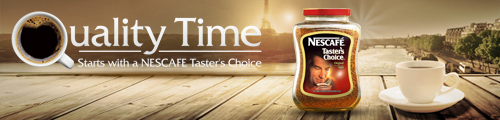 Quality Time starts with a NESCAFE Taster's Choice