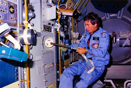 אולף מרבולד, האסטרונאוט הראשון של ESA בחלל  צילום: ESA