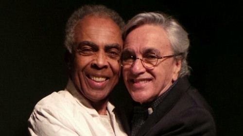 קייטנו ולוזו (ימין) וז'ילברטו ז'יל (שמאל) שוב יחדיו. צילום: יח"צ