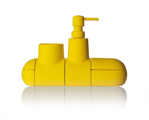 דיספנסר סבון הצוללת הצהובה. צילום: יח"צ
