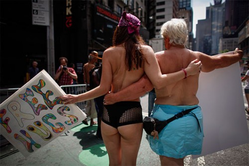 פסטיבל הטופלס בניו יורק. צילום: Getty Images