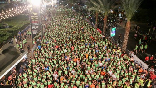 מרוץ הלילה של תל אביב, tel aviv night run, קוקה קולה זירו