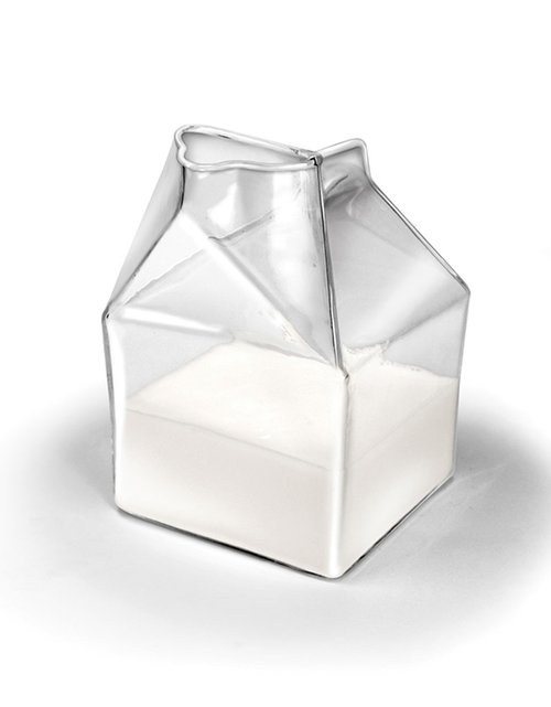 קרטון חלב מזכוכית