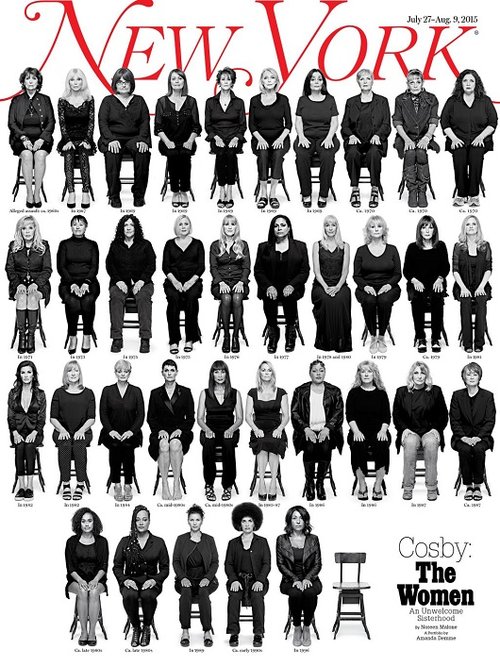 הכיסא הריק. שער ה"ניו יורק מגזין" עם המתלוננות נגד קוסבי