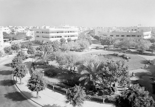 כיכר דיזנגוף, שנת 1946. בגובה הקרקע (צילום: getty images)