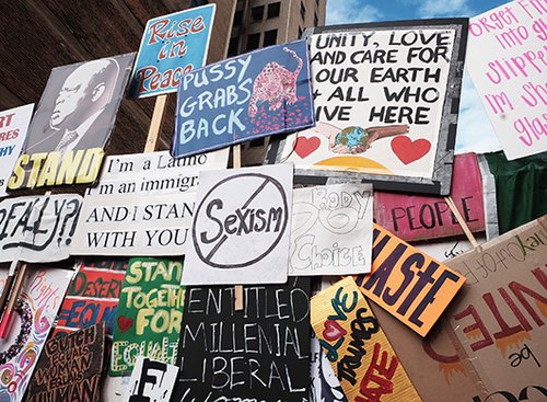 הפגנות נשים נגד טראמפ. צילום: Getty Images