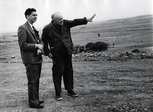 ג'יו פונטי עם מר נמזי בטהרן 1957. תמונה: ארכיון ג'יו פונטי
