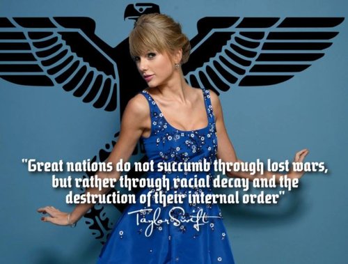 ציטוט מזויף של טיילור סוויפט (מתוך: Taylor Swift for Fascist Europe/Imgur)