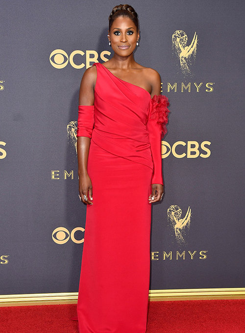 LOS ANGELES, CA - SEPTEMBER 17:  Actor Issa Rae attends the 69th Annual Primetime Emmy Awards at Microsoft Theater on September 17, 2017 in Los Angeles, California.  (Photo by Frazer Harrison/Getty Images)