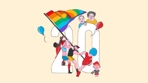לוגו מצעד הגאווה 2018