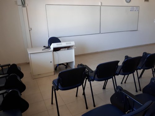 כיתה ריקה, אוניברסיטת תל אביב, שביתה 2018 (צילום: מתוך עמוד הפייסבוק של ארגון הסגל הזוטר)